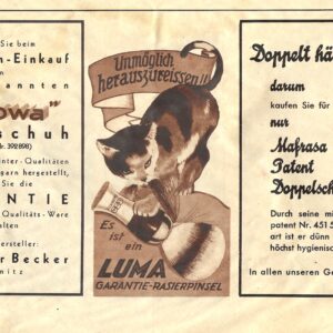 Old German advertisement from 1935